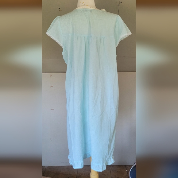 Miss Elaine Moo Moo Nightgown | Lace Trim Night Dress | Womens Size Large - Picture 5 of 9